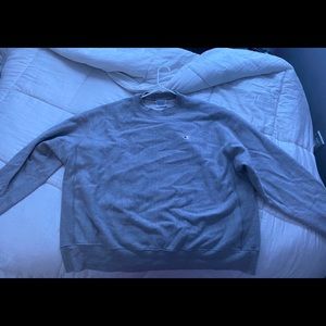 Grey reverse weave champion crewneck